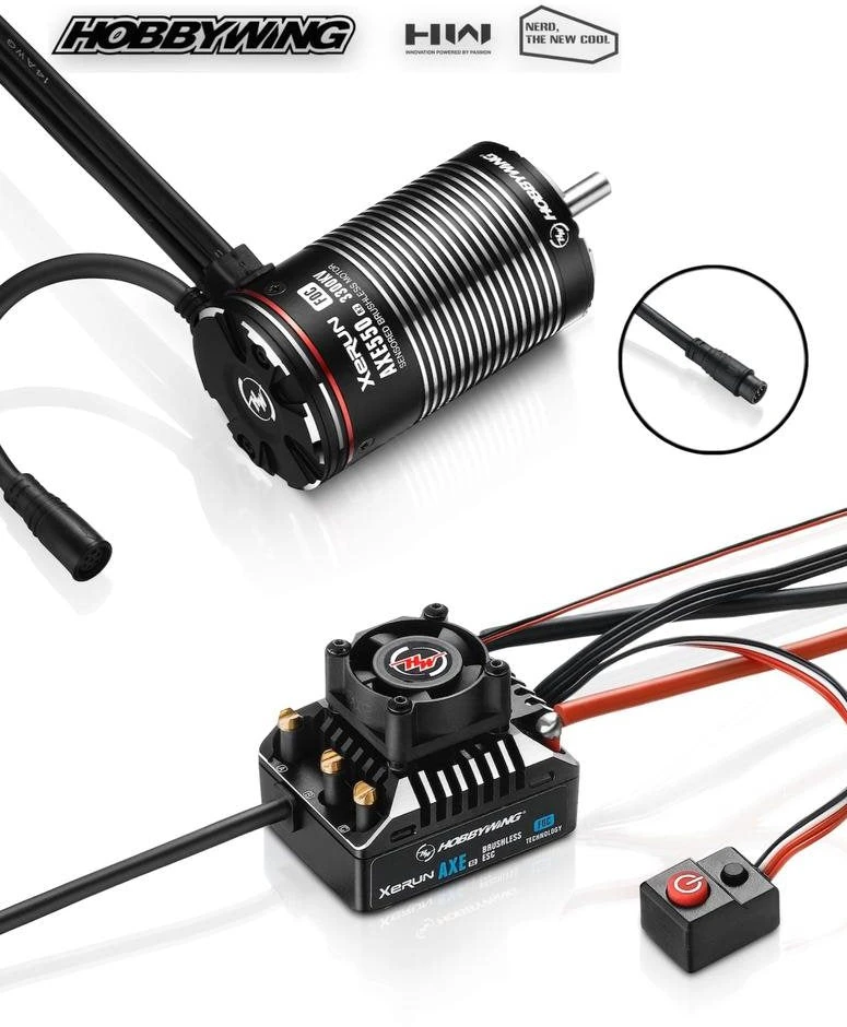 HOBBYWING 38020314 AXE 550 R2 XeRun ESC FOC System Combo For Crawlers With 3300KV Motor 1 HOBBYWING 38020314 AXE 550 R2 XeRun ESC FOC System Combo For Crawlers With 3300KV Motor