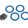 Traxxas 8168X 2.2" Blue Aluminum Beadlock Rings 4 Pack