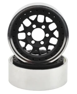 Vanquish Products VPS07710 KMC 1.9 XD127 Bully Beadlock Wheel Black Anodized 1 Pair