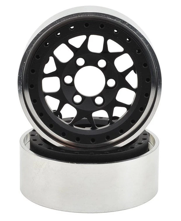 Vanquish Products VPS07710 KMC 1.9 XD127 Bully Beadlock Wheel Black Anodized 1 Pair 1 Vanquish Products VPS07710 KMC 1.9 XD127 Bully Beadlock Wheel Black Anodized 1 Pair