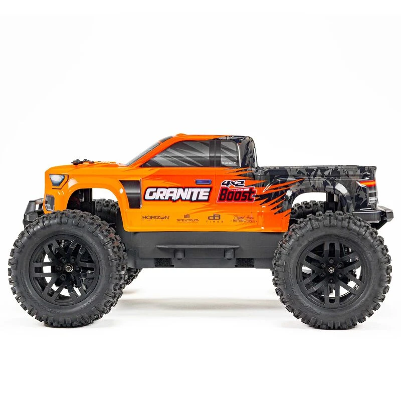 ARRMA ARA4102SV4T1 GRANITE BOOST 4X2 Mega 1/10 RTR 2WD Monster Truck Orange - Charger/Battery 5 ARRMA ARA4102SV4T1 GRANITE BOOST 4X2 Mega 1/10 RTR 2WD Monster Truck Orange - Charger/Battery - Image 5