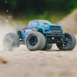 ARRMA ARA4102V4T2 GRANITE BOOST 4X2 Mega 1/10 RTR 2WD Monster Truck Blue -Traxas Vehicles Model Shop arrma ara4102v4t2 granite boost 4x2 mega 1 10 rtr 2wd monster truck blue 5