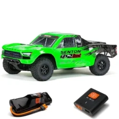 ARRMA ARA4103SV4T1 SENTON BOOST 4X2 Mega 1/10 RTR 2WD Short Course Truck Green- Charger/Battery -Traxas Vehicles Model Shop arrma ara4103sv4t1 senton boost 4x2 mega 1 10 rtr 2wd short course truck green charger battery