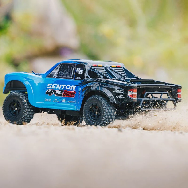 ARRMA ARA4103SV4T2 SENTON BOOST 4X2 Mega 1/10 RTR 2WD Short Course Truck Blue- Charger/Battery 9 ARRMA ARA4103SV4T2 SENTON BOOST 4X2 Mega 1/10 RTR 2WD Short Course Truck Blue- Charger/Battery - Image 9
