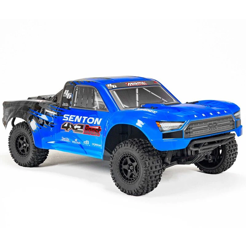 ARRMA ARA4103SV4T2 SENTON BOOST 4X2 Mega 1/10 RTR 2WD Short Course Truck Blue- Charger/Battery 1 ARRMA ARA4103SV4T2 SENTON BOOST 4X2 Mega 1/10 RTR 2WD Short Course Truck Blue- Charger/Battery