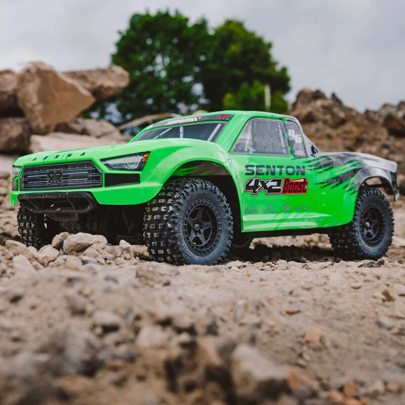 ARRMA ARA4103V4T1 SENTON BOOST 4X2 Mega 1/10 RTR 2WD Short Course Truck Green 6 ARRMA ARA4103V4T1 SENTON BOOST 4X2 Mega 1/10 RTR 2WD Short Course Truck Green - Image 6
