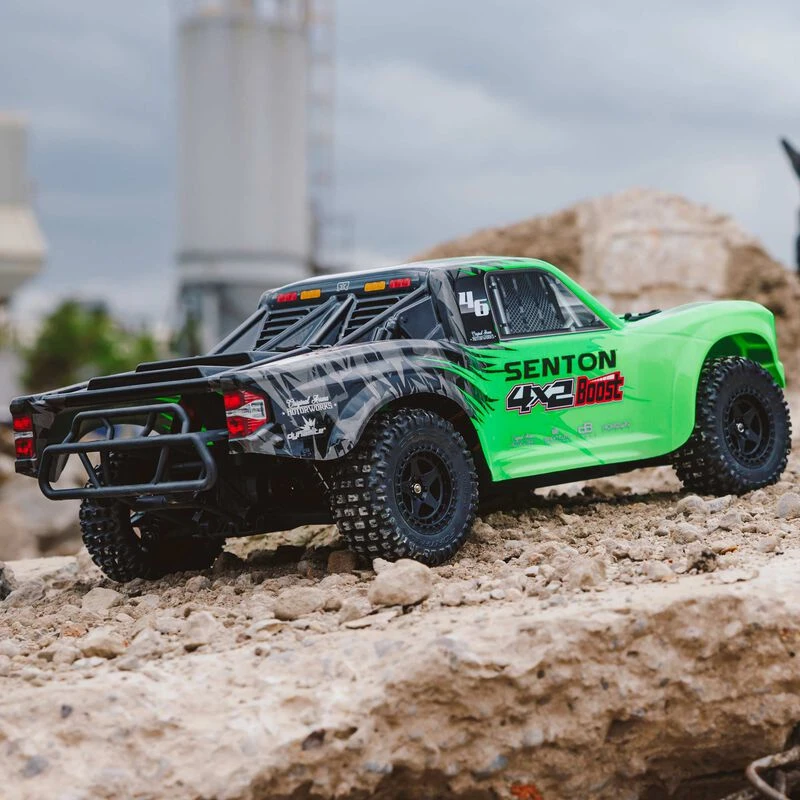 ARRMA ARA4103V4T1 SENTON BOOST 4X2 Mega 1/10 RTR 2WD Short Course Truck Green 8 ARRMA ARA4103V4T1 SENTON BOOST 4X2 Mega 1/10 RTR 2WD Short Course Truck Green - Image 8
