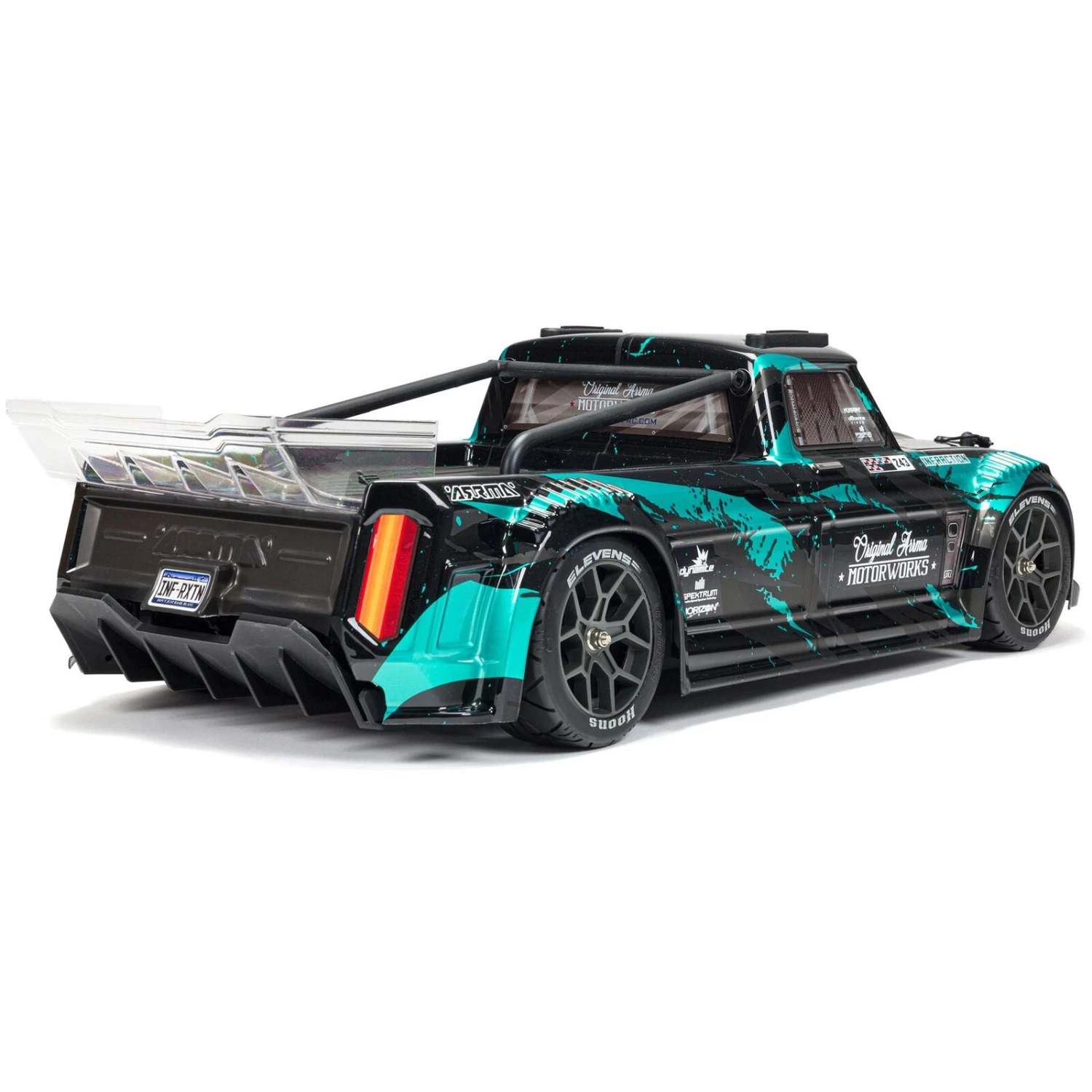 ARRMA ARA4315V3T2 1/8 Infraction 4x4 3S BLX Resto-Mod Truck Black / Teal 2 ARRMA ARA4315V3T2 1/8 Infraction 4x4 3S BLX Resto-Mod Truck Black / Teal - Image 2
