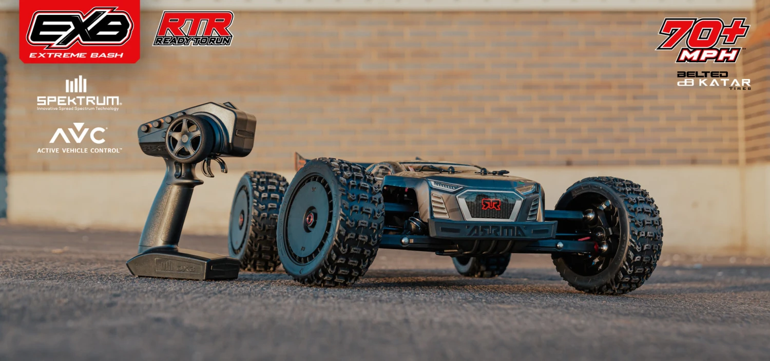 ARRMA ARA8707 1/8 RTR EXB TALION 6S Extreme Bash Truggy 4 ARRMA ARA8707 1/8 RTR EXB TALION 6S Extreme Bash Truggy - Image 4