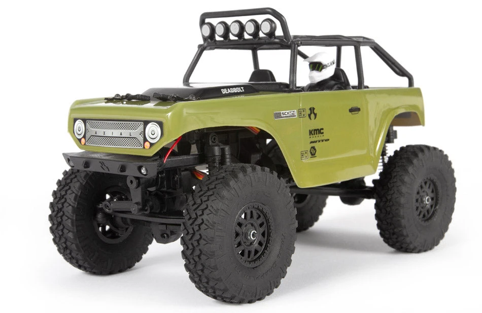 Axial AX90081 SCX24 Deadbolt 1/24 Scale 4x4 RTR Crawler Green 1 Axial AX90081 SCX24 Deadbolt 1/24 Scale 4x4 RTR Crawler Green