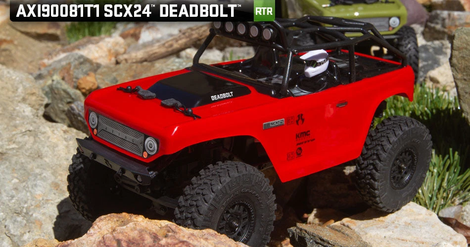 Axial AX90081 SCX24 Deadbolt 1/24 Scale 4x4 RTR Crawler Red 3 Axial AX90081 SCX24 Deadbolt 1/24 Scale 4x4 RTR Crawler Red - Image 3