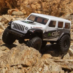 Axial AXI00002V2T1 SCX24 1/24 4x4 RTR Jeep JLU Wrangler Crawler White -Traxas Vehicles Model Shop axial axi00002v2t1 scx24 1 24 4x4 rtr jeep jlu wrangler crawler white 2