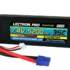 Common Sense RC (2S5200-35E) Lectron Pro 2S 7.4V 5200mAh 35C Lipo Battery With EC3 Connector