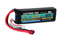 Common Sense RC Lectron Pro 3S 3S 11.1V 5200mAh 50C Lipo Battery With Deans
