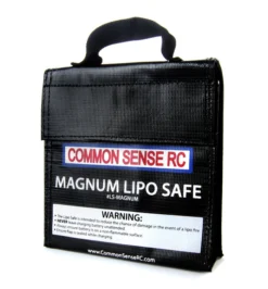 Common Sense RC LS-MAGNUM LiPo Safe Charging & Storage 7"x6.25"x1.75" Bag