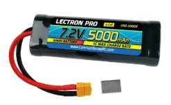 Common Sense RC (N6-5000X) Lectron Pro 7.2V NiMH 6 Cell 5000mAh Flat Pack Battery With XT60 And Adap