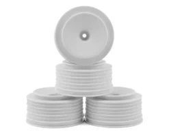 DE Racing DERPS4UW White Speedline Plus SC Wheels For 2WD Slash Rear And Slash 4x4