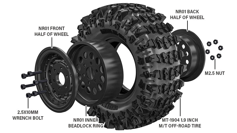 GMade 57006 1/10 GS02F Buffalo TS Scale Crawler Kit 8 GMade 57006 1/10 GS02F Buffalo TS Scale Crawler Kit - Image 8