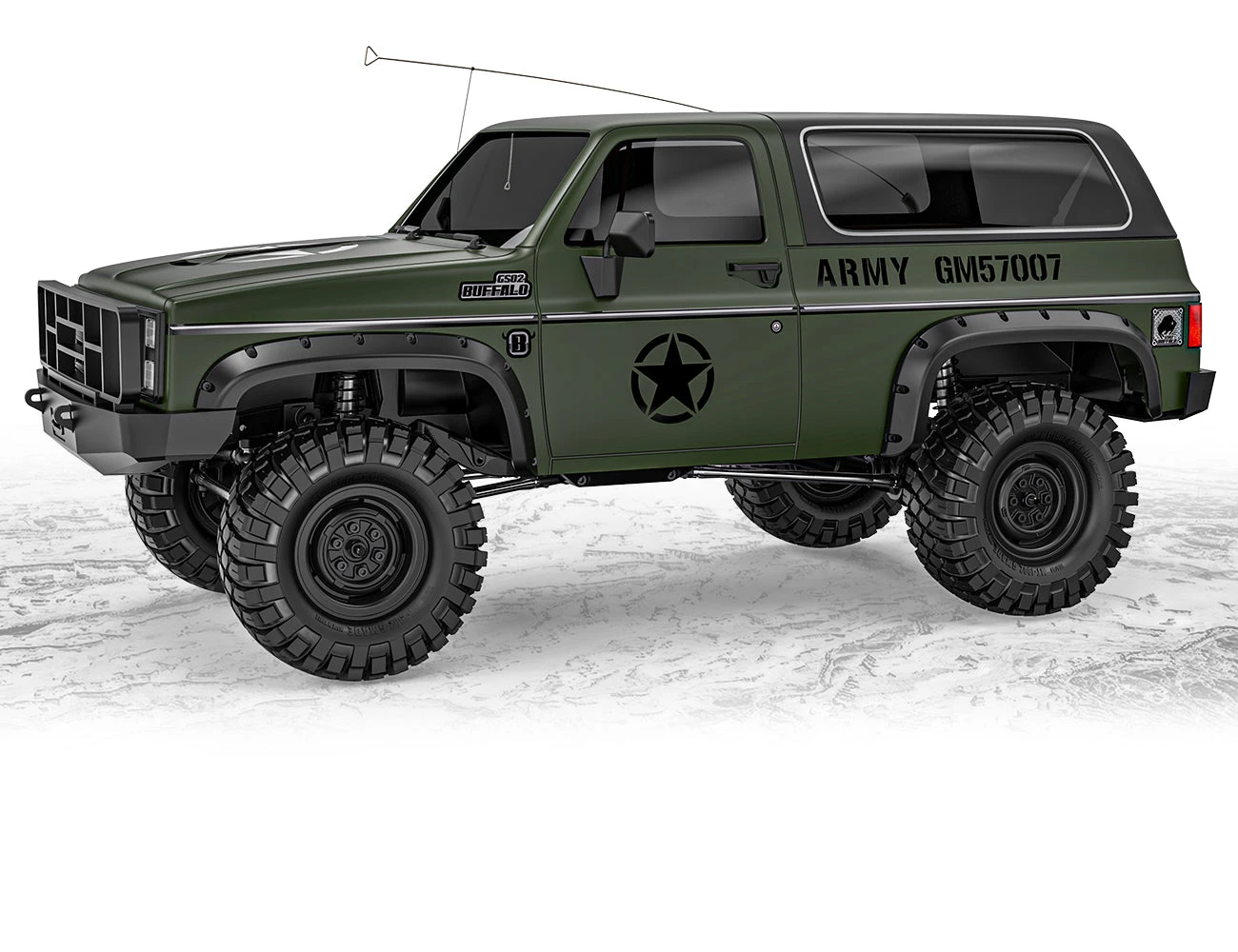 GMade 57007 1/10 GS02F Military Buffalo TS Scale Crawler Kit 1 GMade 57007 1/10 GS02F Military Buffalo TS Scale Crawler Kit