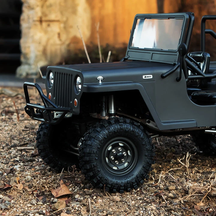 Gmade 70507 1.9" SR04 1/10 Crawler Beadlock Wheels Uncoated Silver 2 Pack 3 Gmade 70507 1.9" SR04 1/10 Crawler Beadlock Wheels Uncoated Silver 2 Pack - Image 3