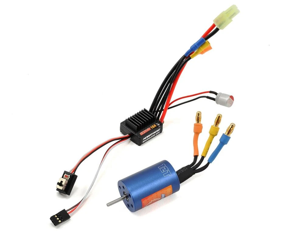 HOBBYWING 81030000 A1 EzRun 18A SL ESC And 7800 KV Motor Combo With Program Card For 1/16 And 1/18 1 HOBBYWING 81030000 A1 EzRun 18A SL ESC And 7800 KV Motor Combo With Program Card For 1/16 And 1/18