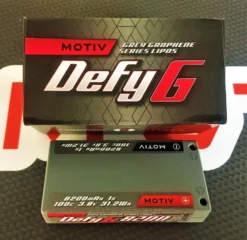 MOTIV 2005 Defy G Grey Graphene 1S 3.8V 8200mAh 100C Hardcase LiPo Battery