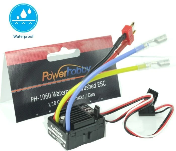 Powerhobby 1060 Brushed Waterproof 60A ESC 1 Powerhobby 1060 Brushed Waterproof 60A ESC