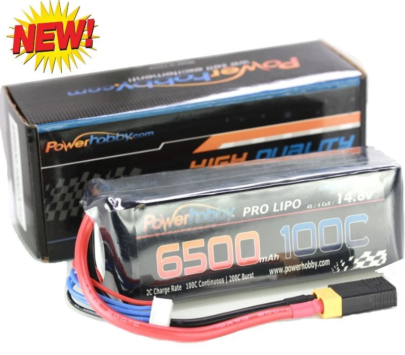 Powerhobby 4S 14.8V 6500mAh 100C Lipo Battery Pack With XT60 And Traxxas 1 Powerhobby 4S 14.8V 6500mAh 100C Lipo Battery Pack With XT60 And Traxxas