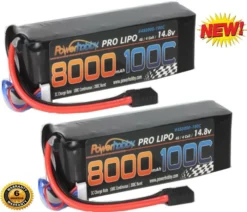 Powerhobby 4S 14.8V 8000mAh 100C LiPo Battery Pack With Traxxas Plug