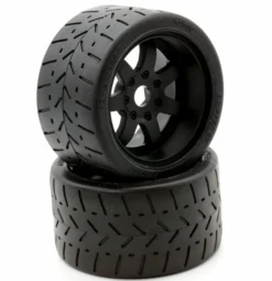 Powerhobby 5102 1/8 Gripper 54/100 Belted Tires On Black 17mm Wheels 1 Pair