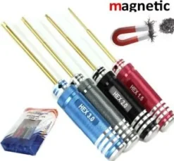 Powerhobby PH1003 Metric Magnetic Hex Tool Set (1.5, 2.0, 2.5, 3.0)