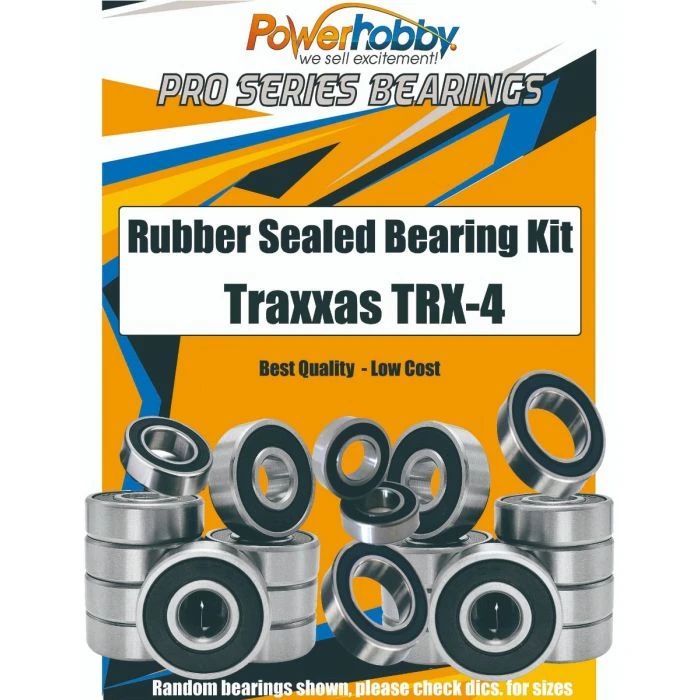 Powerhobby PHB019 Pro Series Rubber Sealed Bearing Kit For TRX-4 With 2 Speed 1 Powerhobby PHB019 Pro Series Rubber Sealed Bearing Kit For TRX-4 With 2 Speed