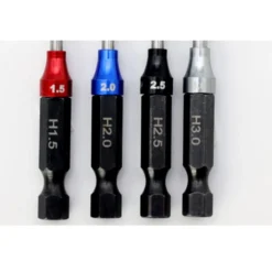 Powerhobby T006 Metric 1/4" Hex Driver Tool Set (1.5, 2.0, 2.5, 3.0)