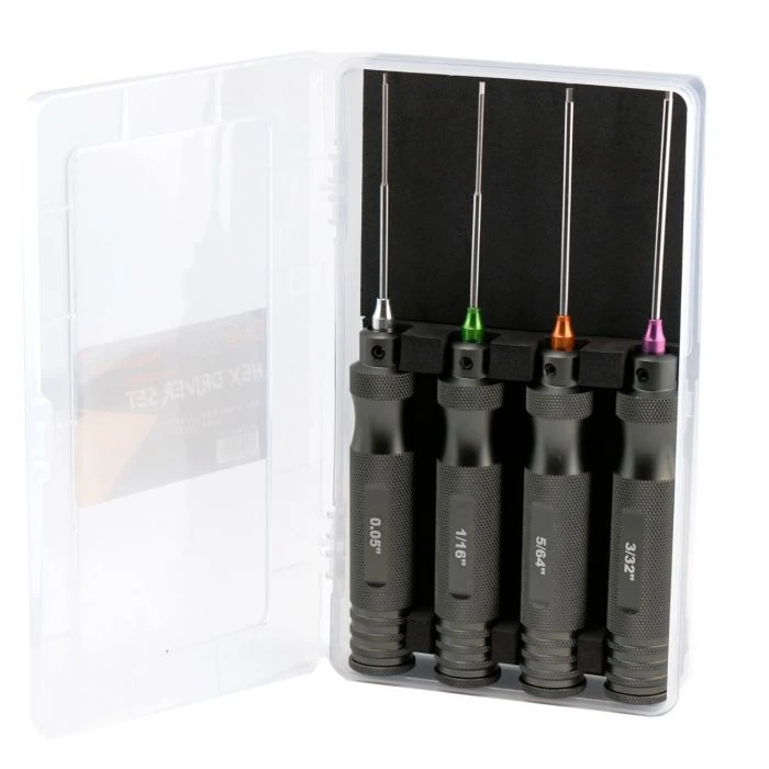 Powerhobby T009 Pro Series Standard Magnetic Hex Tool Set (.05" 1/16" 5-64" 3/32") 2 Powerhobby T009 Pro Series Standard Magnetic Hex Tool Set (.05" 1/16" 5-64" 3/32") - Image 2
