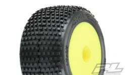 Pro-Line 10177-12 Yellow Front Or Rear Wheels With Hole Shot Tires For Mini-T 1 Pair