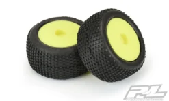 Pro-Line 10177-12 Yellow Front Or Rear Wheels With Hole Shot Tires For Mini-T 1 Pair -Traxas Vehicles Model Shop pro line 10177 12 yellow front or rear wheels with hole shot tires 1 pair 3