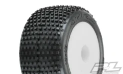 Pro-Line 10177-13 White Front Or Rear Wheels With Hole Shot Tires For Mini-T 1 Pair