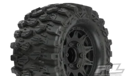 Pro-Line 10190-10 Hyrax 2.8 Tires Mounted On Raid Black Removable Hex Wheels 2 Pack