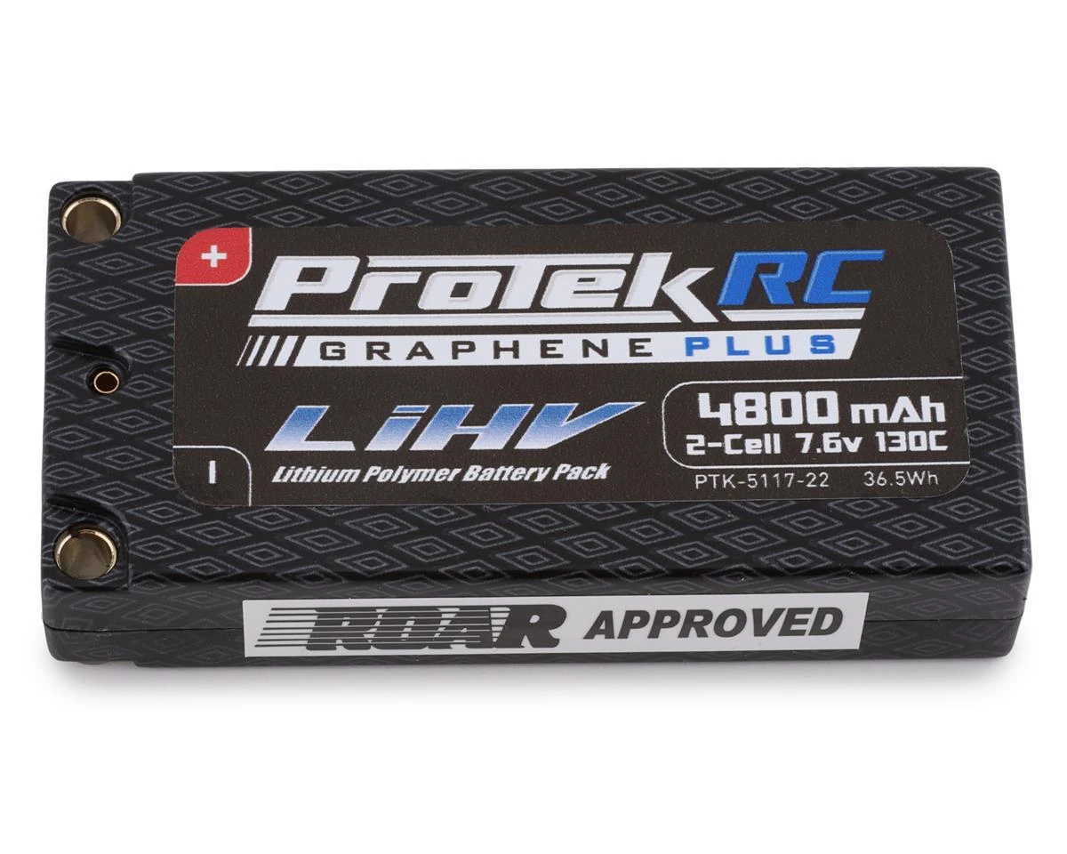 Protek RC 5117-22 2S 7.6V4800mAh 130C Low IR Si-Graphene + HV LiPo LCG Shorty Battery 1 Protek RC 5117-22 2S 7.6V4800mAh 130C Low IR Si-Graphene + HV LiPo LCG Shorty Battery