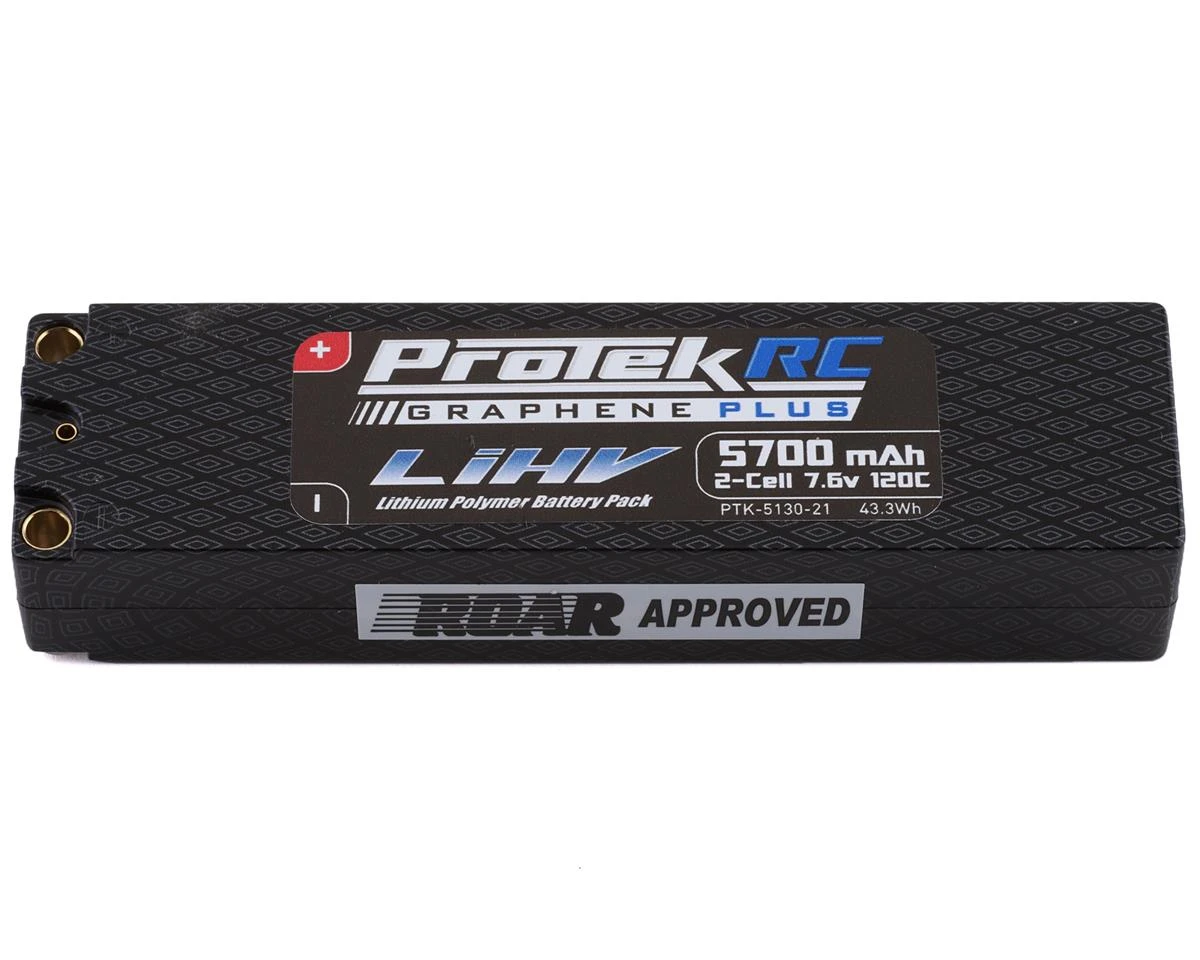 Protek RC 5130-21 2S Slim 120C Si-Graphene 5700mAh 7.6V High Voltage LiPo Battey 1 Protek RC 5130-21 2S Slim 120C Si-Graphene 5700mAh 7.6V High Voltage LiPo Battey