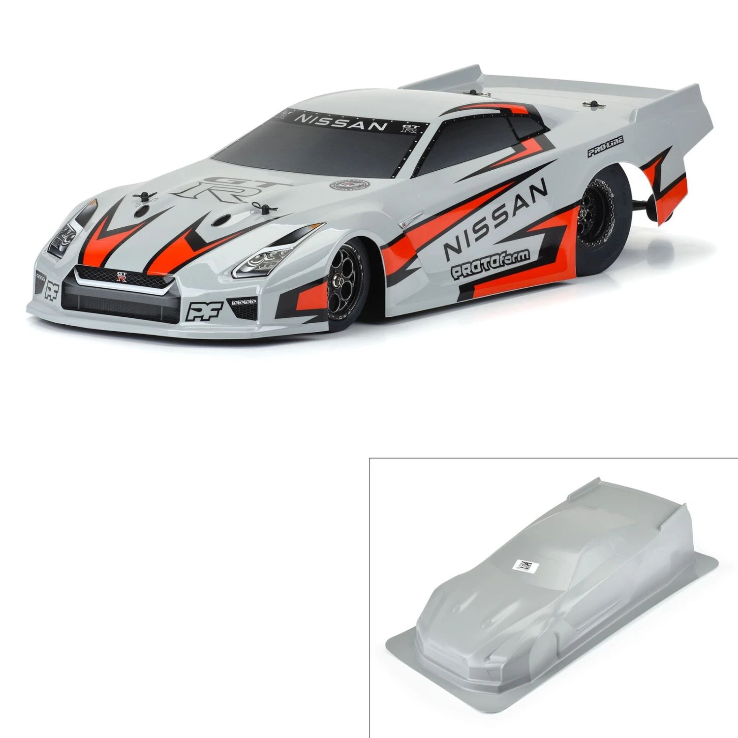 PROTOForm 1585-14 Nissan GT-R 35 Pro Mod Tough Color Gray Body 1/10 Drag Cars 1 PROTOForm 1585-14 Nissan GT-R 35 Pro Mod Tough Color Gray Body 1/10 Drag Cars