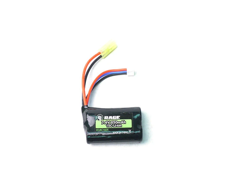 Rage RC C1825 7.4V 850MAH Lipo Battery (R18MT) 2 Rage RC C1825 7.4V 850MAH Lipo Battery (R18MT) - Image 2