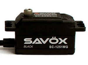 Savox SC-1251MG-BEBlack Edition Low Profile Servo .09/125 @ 6.0V 1 Savox SC-1251MG-BEBlack Edition Low Profile Servo .09/125 @ 6.0V