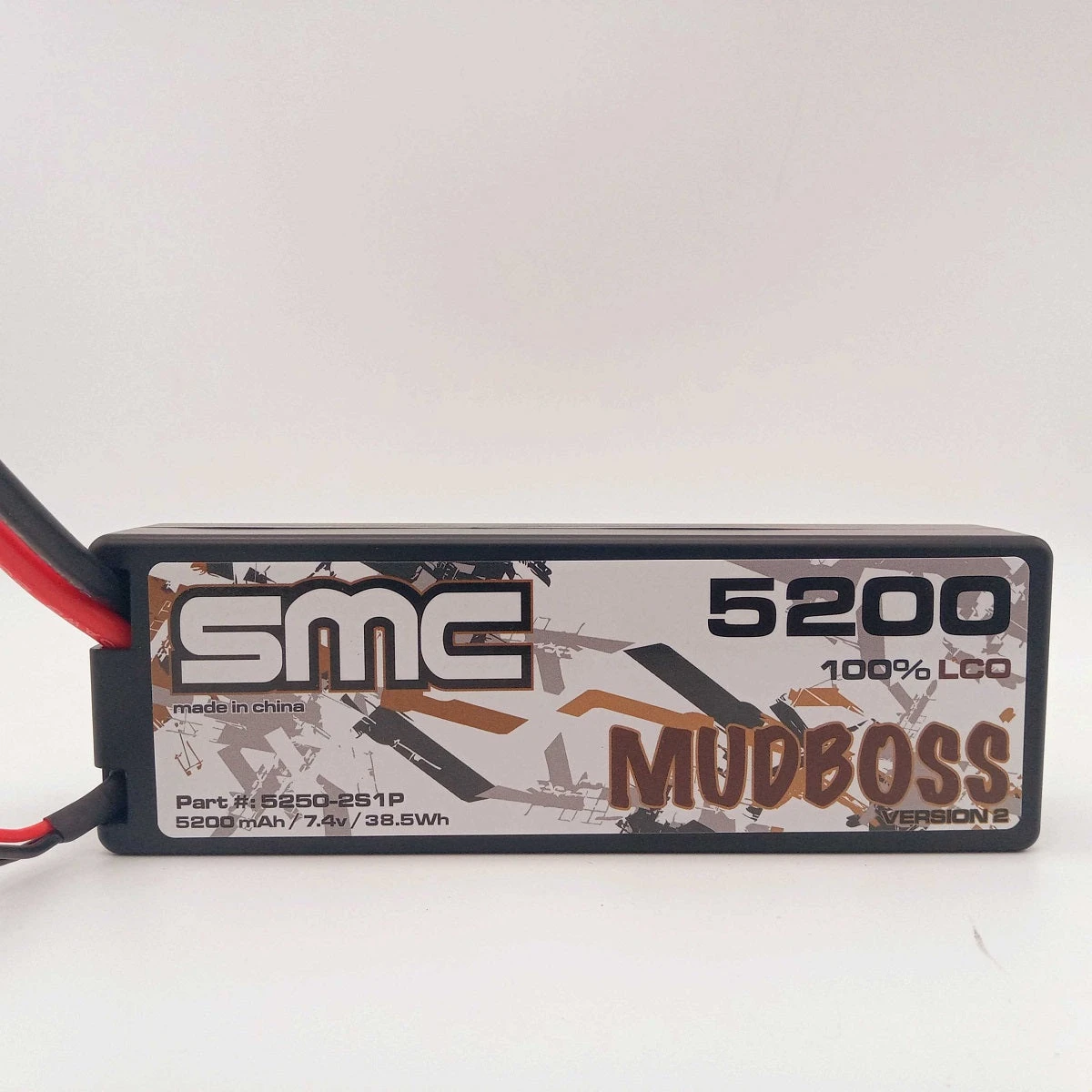 SMC 5250-2S1P Mudboss V2 5200mAh 7.4V 50C 2S LiPo Battery With Traxxas Connector 1 SMC 5250-2S1P Mudboss V2 5200mAh 7.4V 50C 2S LiPo Battery With Traxxas Connector