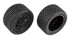 Team Associated 71195 Rear Wheels With Street Stock Tires For SR10 Dirt Oval Car