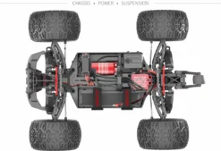 Team Redcat Green RC-MT10E 1/10 Brushless Monster Truck -Traxas Vehicles Model Shop team redcat green rc mt10e 1 10 brushless monster truck 3