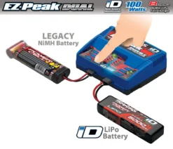 Traxxas 2972 EZ-Peak Dual LiPo NiMh Fast RC Battery Charger With ID For LiPo And NiMH (100w 8amp) -Traxas Vehicles Model Shop traxxas 2972 ez peak dual 100w rc battery charger id lipo nimh 3