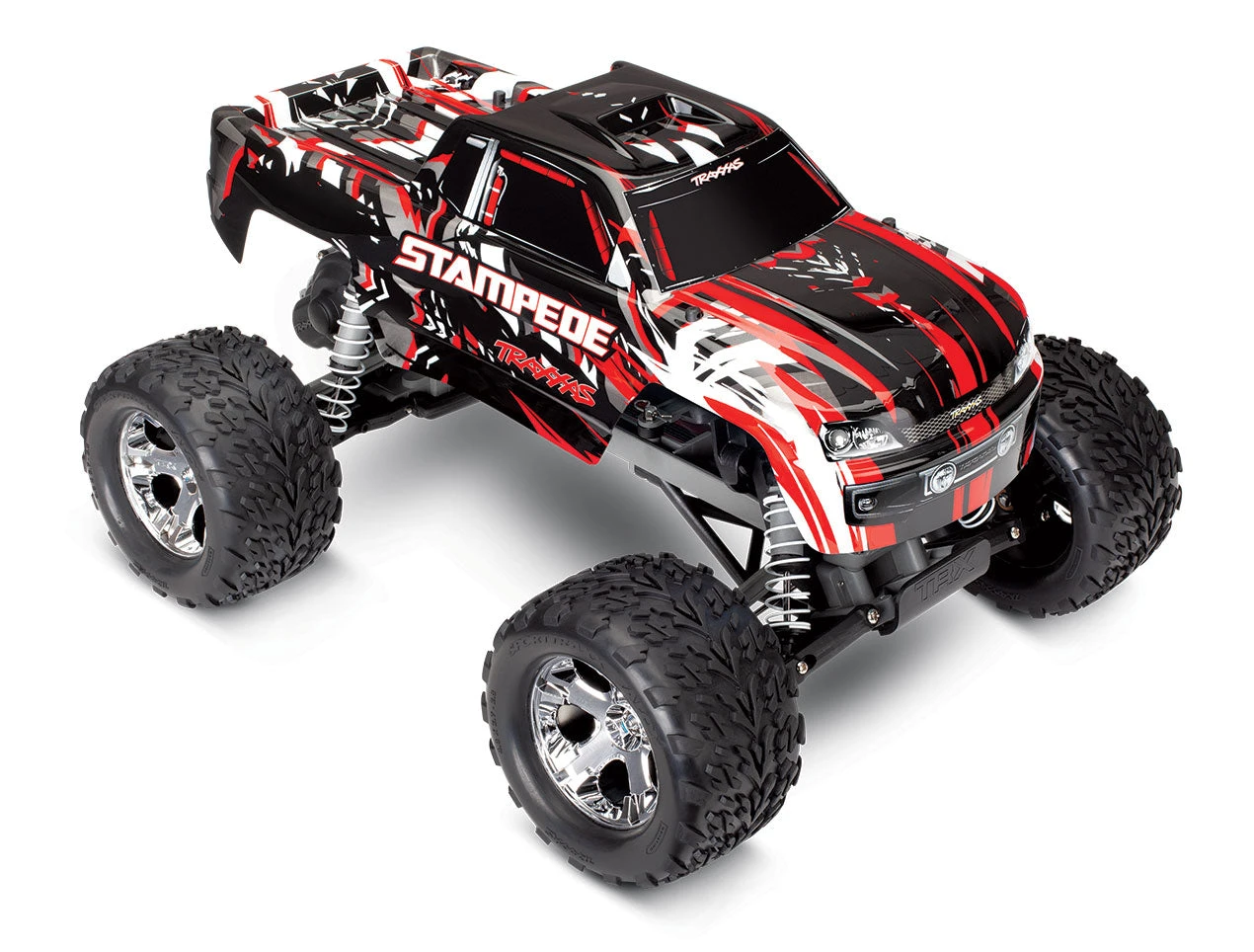 Traxxas 36054-1 Stampede 1/10 Scale RTR 2WD Monster Truck Red X 1 Traxxas 36054-1 Stampede 1/10 Scale RTR 2WD Monster Truck Red X
