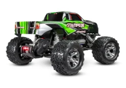 Traxxas 36054-61 1/10 XL-5 Brushed 2WD StampedeRTR Monster Truck With LED Lights - Green -Traxas Vehicles Model Shop traxxas 36054 61 1 10 xl 5 brushed 2wd stampede rtr monster truck with led lights green 3