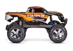 Traxxas 36054-61 1/10 XL-5 Brushed 2WD StampedeRTR Monster Truck With LED Lights - Orange -Traxas Vehicles Model Shop traxxas 36054 61 1 10 xl 5 brushed 2wd stampede rtr monster truck with led lights orange 4